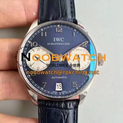 Portugieser Laureus IW500112 ZF SS Blue Dial Swiss 51011 noobwatch